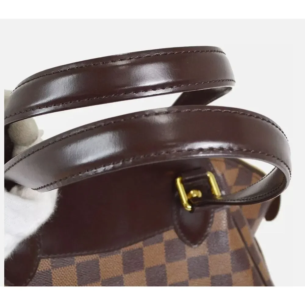 Louis Vuitton Verona PM Damier Ebene Handbag Brown Checkered Classic